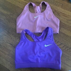 Bundle (2) of Nike Pink and Purple Sports Bras